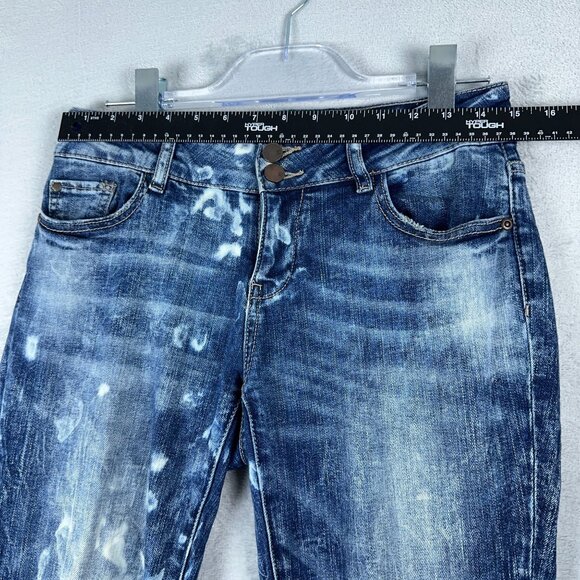 Soho New York Company Curvy Boyfriend Jeans Acid Wash Denim Womens Blue Size 2 - Picture 7 of 11